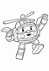 Free Printable Robocar Poli Coloring Page  sketch template