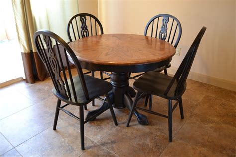 Refinished Table and Chairs | Refinishing kitchen tables, Kitchen table makeover, Dining table