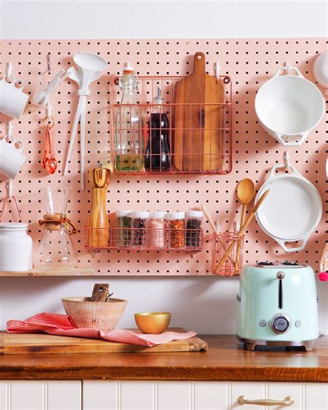 Looking at a new home with limited kitchen storage? This DIY pegboard ...