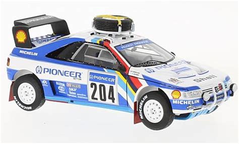 Diecast model cars Peugeot 405 1/43 Spark T16 Grand Raid No.204 Pioneer Rallye Dakar Paris 1988 ...