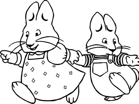 Collection of Max And Ruby Coloring Pages - Free Printable