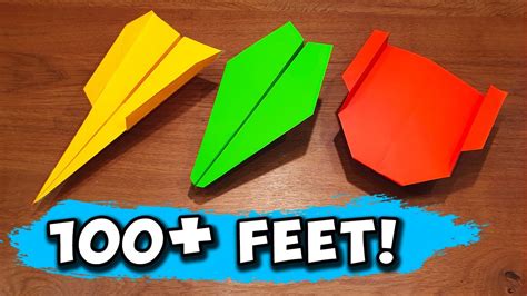 How To Make 5 Epic Paper Airplanes - YouTube