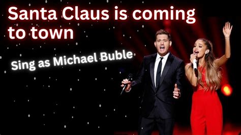 Santa Claus is Coming to Town Karaoke (female only) - Sing with me as Michael Buble - YouTube