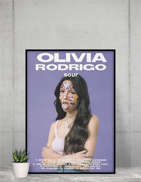 Olivia Rodrigo Poster | Olivia Rodrigo Album Poster Designed & Sold By ...