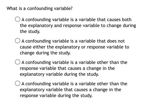 What is a confounding variable? A confounding vari... - CameraMath