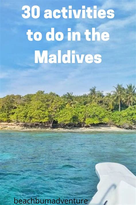 Best Activities to do in the Maldives - Beach Bum Adventure