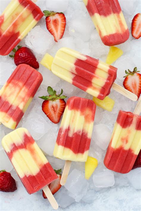 Lava Flow Popsicles - Paleo & Vegan! • One Lovely Life