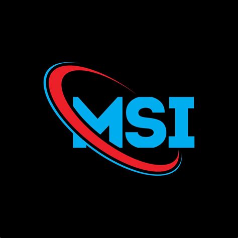 MSI logo. MSI letter. MSI letter logo design. Initials MSI logo linked with circle and uppercase ...