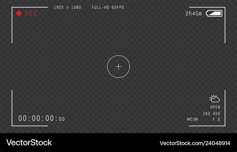 Video camera overlay Royalty Free Vector Image