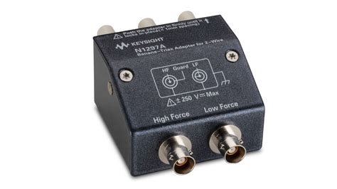 N1297A Banana-Triax Adapter for 2‑Wire (Non-Kelvin) Connection | Keysight