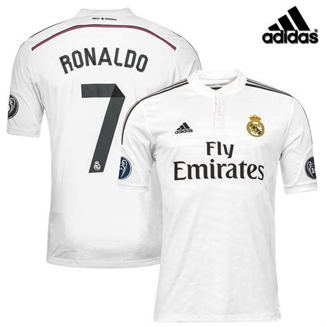 Real Madrid Ronaldo Soccer Jersey New 2015 Size L Home adidas #7 Futbol Shirt | Soccer outfits ...