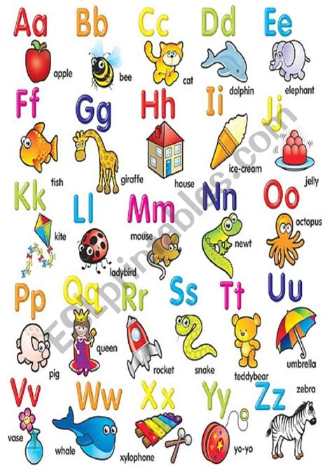 ALPHABET POSTER - ESL worksheet by fabian54