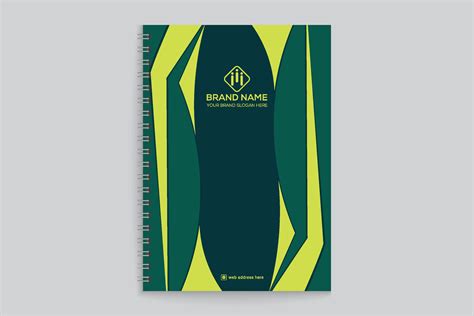 Corporate green color notebook cover design 26324756 Vector Art at Vecteezy