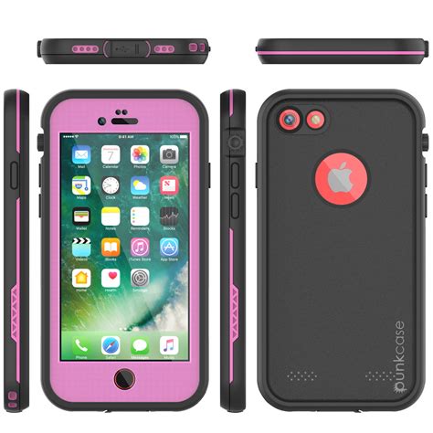 iPhone 7 Waterproof Case, Punkcase SpikeStar Pink Series | Thin Fit 6. – punkcase