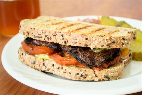 Grilled Portobello Sandwich with Avocado Aioli » Vegan Food Lover