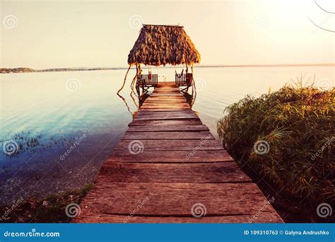 Peten lake stock image. Image of good, latin, peten - 109310763