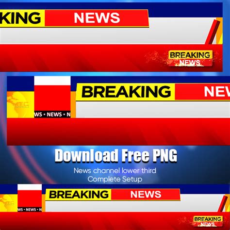 News Channel Lower Third Setup Premiere Template PSD PNG