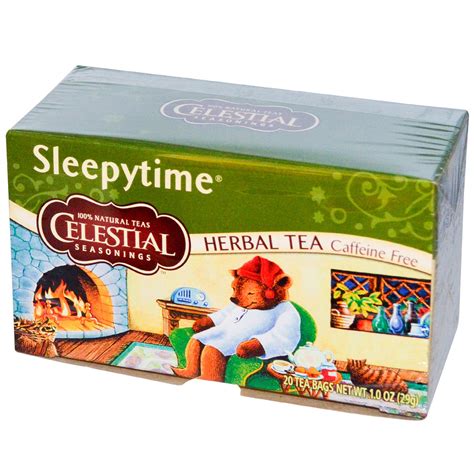 Celestial Seasonings, Herbal Tea, Sleepytime, Caffeine Free, 20 Tea Bags, 1.0 oz (29 g) - iHerb