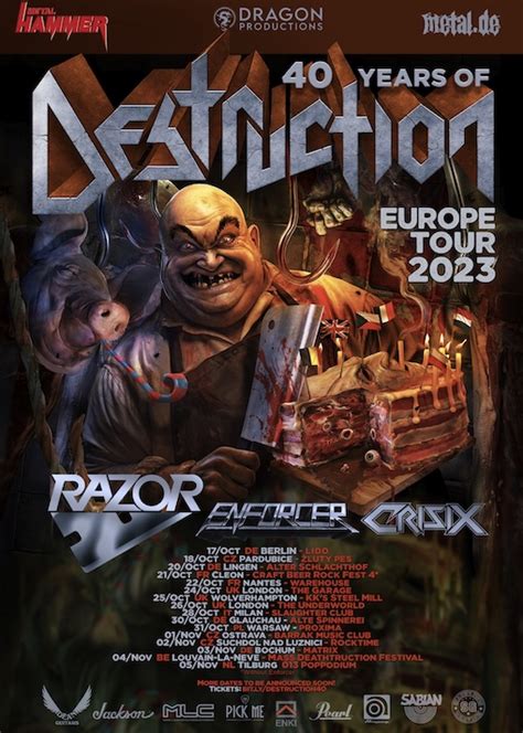 DESTRUCTION – Feiert `40 Years` Jubiläumstour 2023 - Neue Termine ...