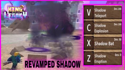 New Revamped Fruit Shadow Showcase In King Legacy - YouTube