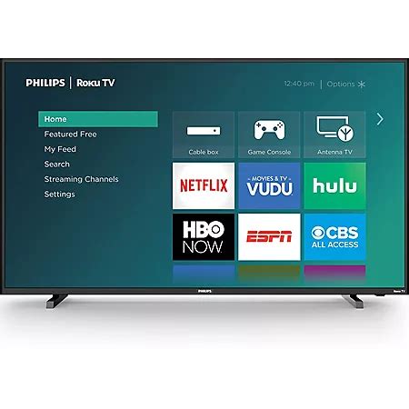 Philips 50" Class Roku Smart 4k UHD LED HDTV w/ HDR - 50PFL4864/F7 ...