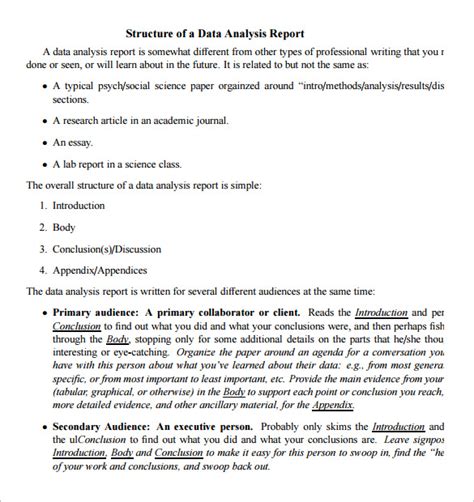 Analytical Report Template (3) - TEMPLATES EXAMPLE | TEMPLATES EXAMPLE | Data analysis, Analysis ...