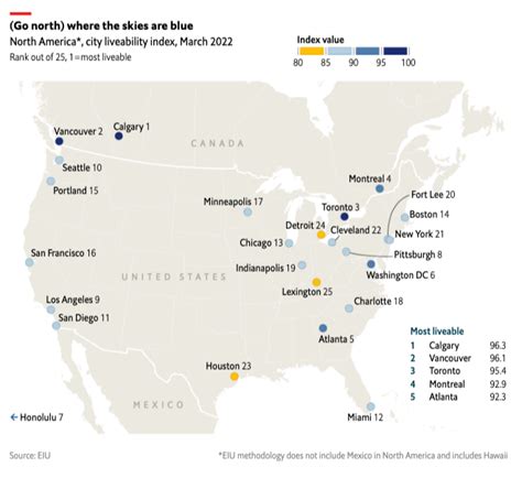 The best places to live in North America | Bradley Shammas