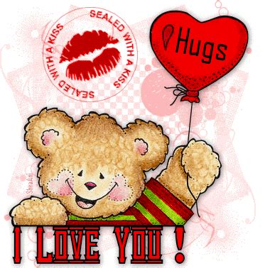 Hugs and Kisses I Love You love friendship animated romantic hugs love ...