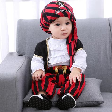 2018 Halloween Pirate Captain Baby Boy Clothes Sets Christmas Cosplay Clothing For Baby Boy ...