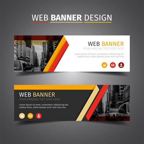 Yellow Creative Header Design 193214 Vector Art at Vecteezy