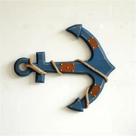 Wooden Anchor Crafts Nautical Anchor Decor Hand Made Arts And Crafts Nautical Decoration Anclas ...