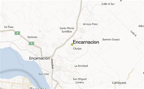 Encarnacion Map Paraguay - ToursMaps.com