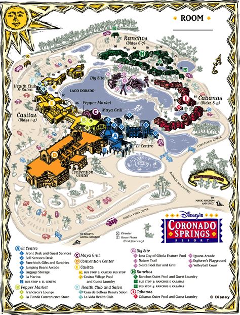 a map of the disney world resort