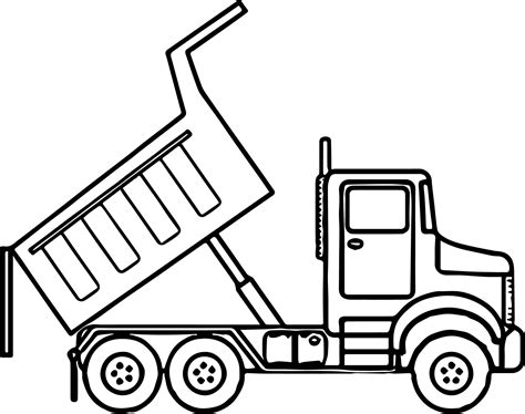 Dump Truck Printable Coloring Pages - Printable Word Searches