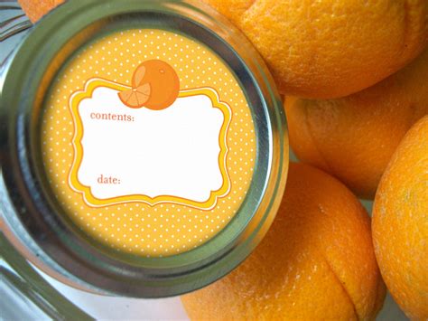 Cute Orange Marmalade Canning Labels for home canning citrus fruits – CanningCrafts