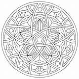 Printable Coloring Page Mandala Mandalas sketch template