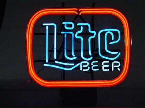 Vintage Miller Lite "Lite Beer" Neon Bar Sign