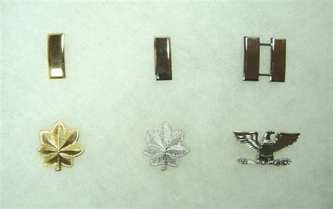 US Army Officer rank insignia, various hallmarks, 6 different | #3789744915