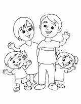 Family Coloring Pages Free Printable PDF sketch template