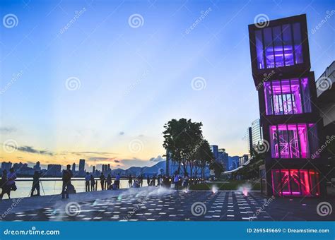 8 Aug 2013 the Waterfront Boardwalk in Kwun Tong Promenade Editorial ...