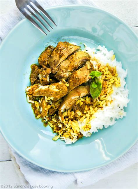 Caribbean Chicken Curry with Rice - Sandra's Easy Cooking