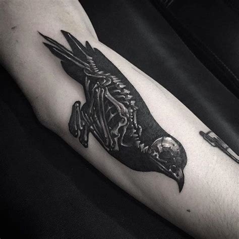 Crow Skeleton Tattoo