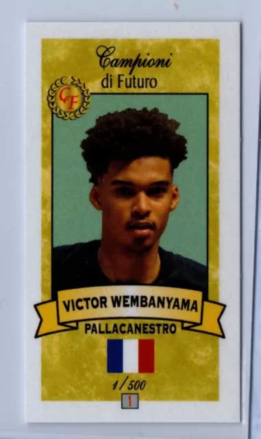 NBA 2023 WEMBY Rookie Card WEMBANYAMA RC 1 of 500 EUR 495,00 - PicClick FR