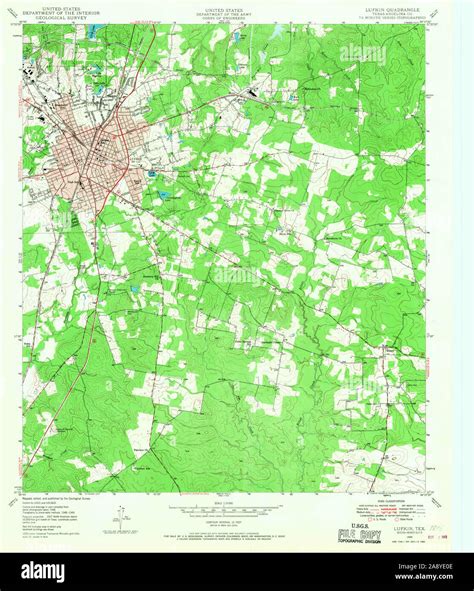 Map of lufkin texas hi-res stock photography and images - Alamy