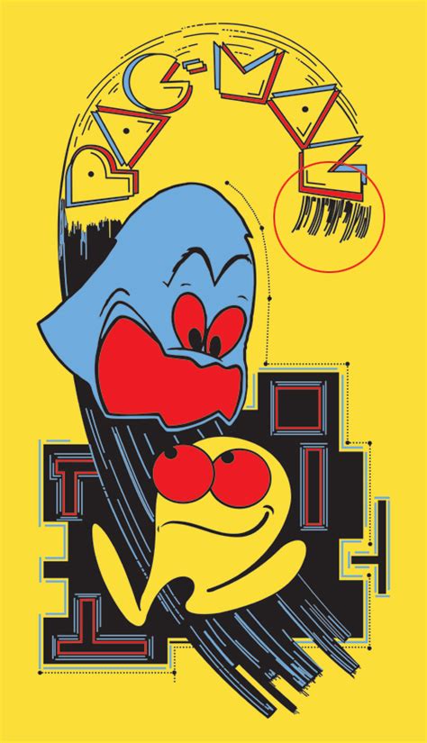 The Local Arcade Midway Pac-man Sideart Illustrator File is Wildly ...