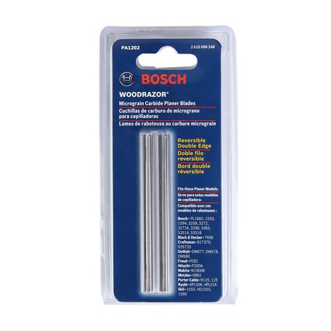 Planers BOSCH 82mm Reversible TCT Replacement Planer Blades Set 1 x ...