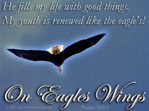 "Fly Like an Eagle" — PowerPoint Background of Psalm 103:5 — Heartlight®