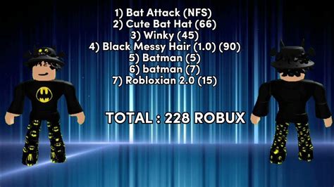 10 "Batman" Roblox Outfits || Buzz Nixsq - YouTube