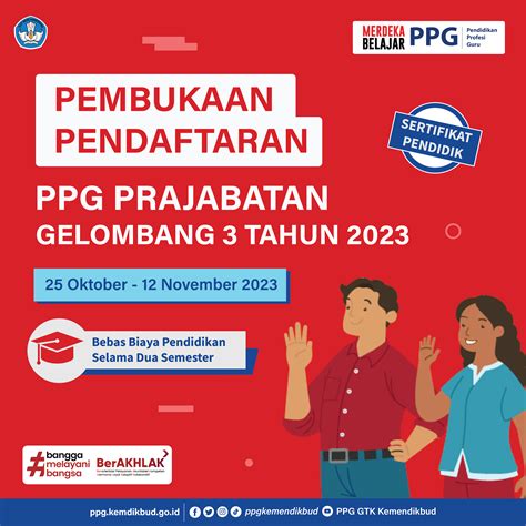 Pembukaan Pendaftaran PPG Prajabatan Gelombang 3 Tahun 2023 ...