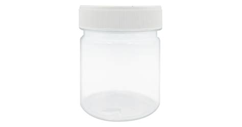 100g Clear PET Plastic Jar with Screw Lid - Foamy